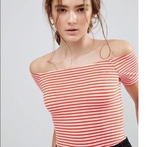 ASOS off shoulder bodysuit, Sz 6